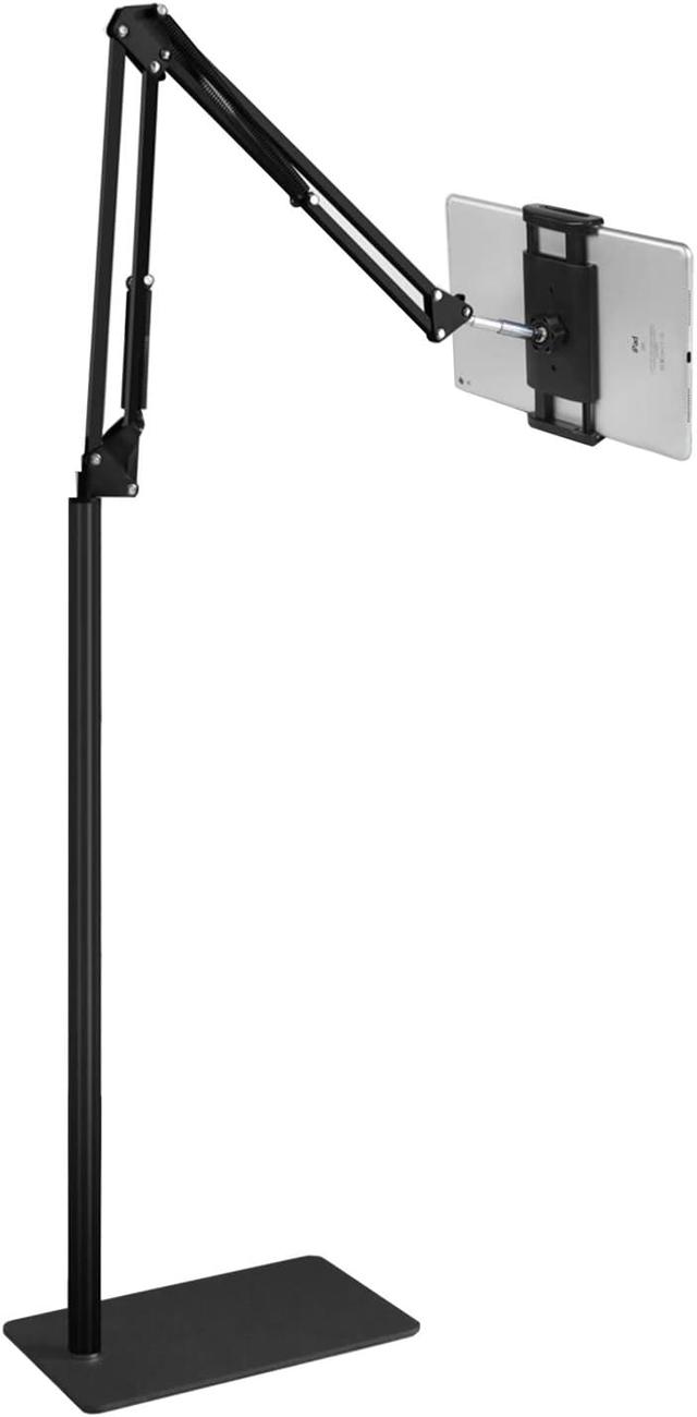 Product image of Tablet Floor Stand, Overhead Bed Phone Stand Angle Height Adjustable Holder, Universal Floor Stand Compatible with iPhone iPad Pro Air Mini, Samsung Tab, Kindle, E-Readers…