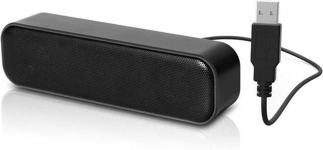 Product image of [Upgraded] USB Computer /Laptop Speaker with Stereo Sound & Enhanced Bass, Portable Mini Sound Bar for Windows PCs, Desktop Computer and Laptops
