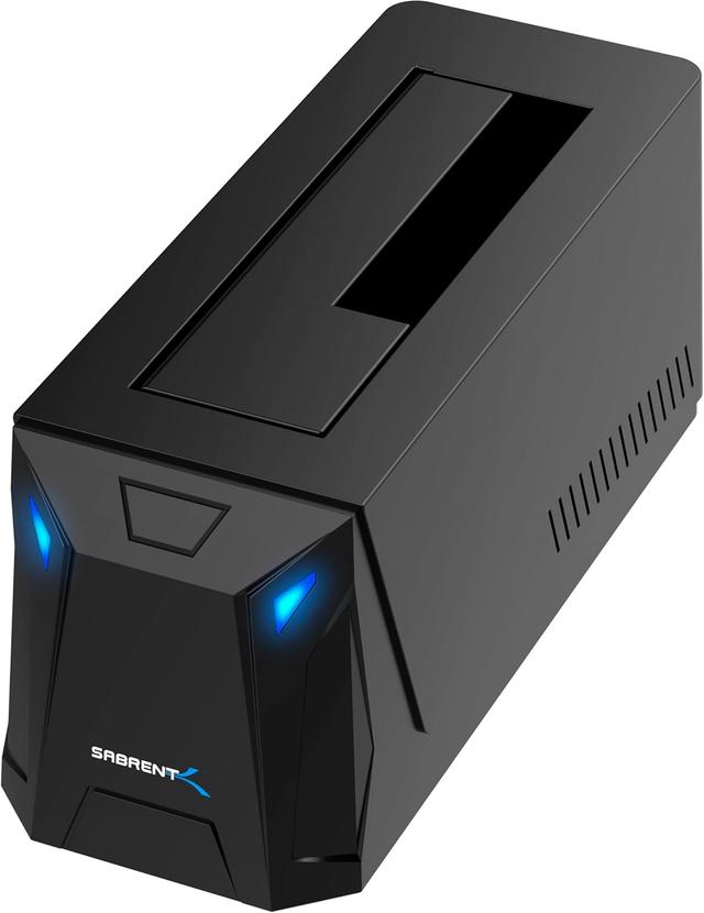 Product image of SABRENT USB-C Hard Drive Docking Station, 2.5"/3.5" Inch SATA SSD & HDD Tool Free 10Gbps Docking Station, Hot Swappable, Supports 20TB Drives, for Windows and Mac (DS-UC1B)