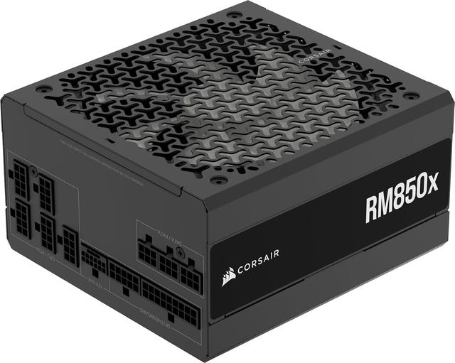 Product image of CORSAIR RM850x Fully Modular Low-Noise ATX Power Supply – ATX 3.1 Compliant – PCIe 5.1 Support – Cybenetics Gold Efficiency – Native 12V-2x6 Connector – Black