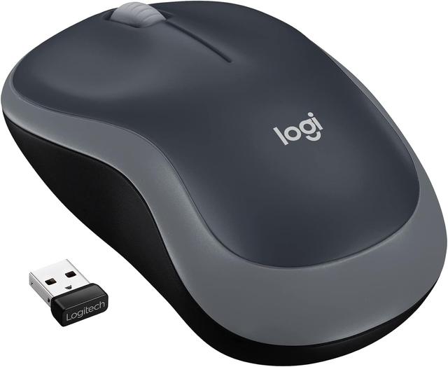 Product image of Logitech M185 Wireless Mouse, 2.4GHz with USB Mini Receiver, 12-Month Battery Life, 1000 DPI Optical Tracking, Ambidextrous PC/Mac/Laptop - Swift Grey