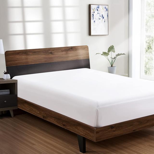 Product image of FreshCulture Twin Fitted Sheet - Hotel Quality - Ultra Soft & Breathable - Brushed Microfiber - Deep Pocket - Cooling Fitted Sheet for Twin Size Bed (White)