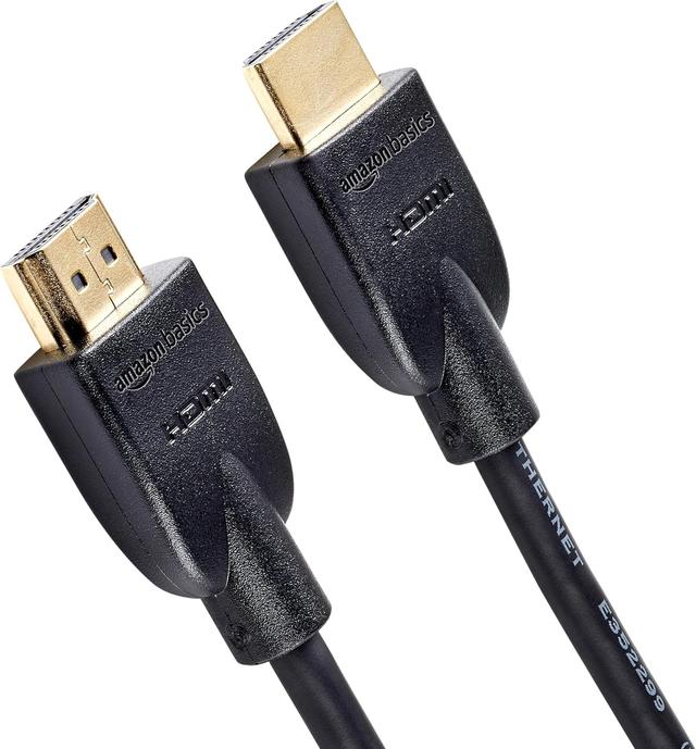 Product image of Amazon Basics HDMI Cable, 3ft, 4K@60Hz, High-Speed 4K HDMI 2.0 Cord (18Gbps), 2160p, 48 bit, Compatible with TV/PS5/Xbox/Roku, Black
