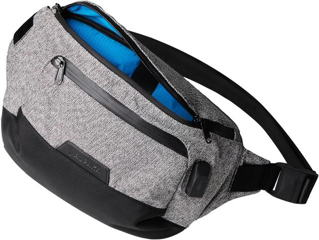 Product image of ALPAKA Bravo Sling Pro V2 - Sling Bag for 11-Inch iPad Pro, Camera, Passport, and More - Anti-Theft Bag for Men and Women - External USB Port - USB-C Cable Included - Ash Grey