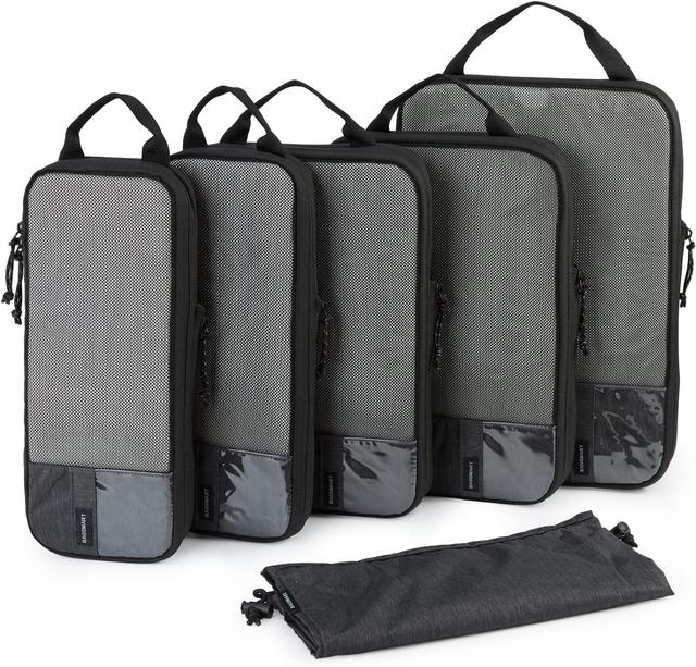 Product image of BAGSMART 6 Set Compression Packing Cubes - Lightweight Travel Essentials, Durable Luggage Organizer