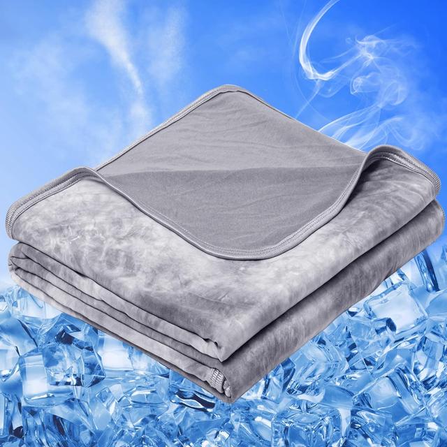 Product image of inhand Cooling Blanket Queen Size (90"x90"), Cooling Blankets for Hot Sleepers, Absorbs Heat to Keep Adults Cool for Summer Nights Sweats, Thin Cold Lightweight Blanket for Couch Bed, All Season Use